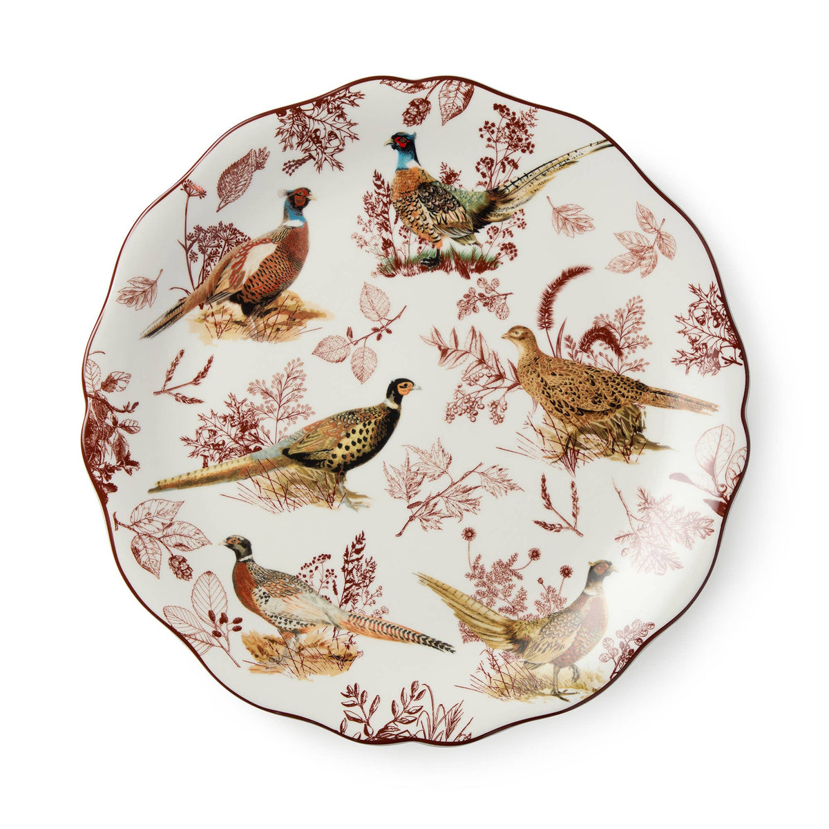 Pheasant Grove Round Platter 13"