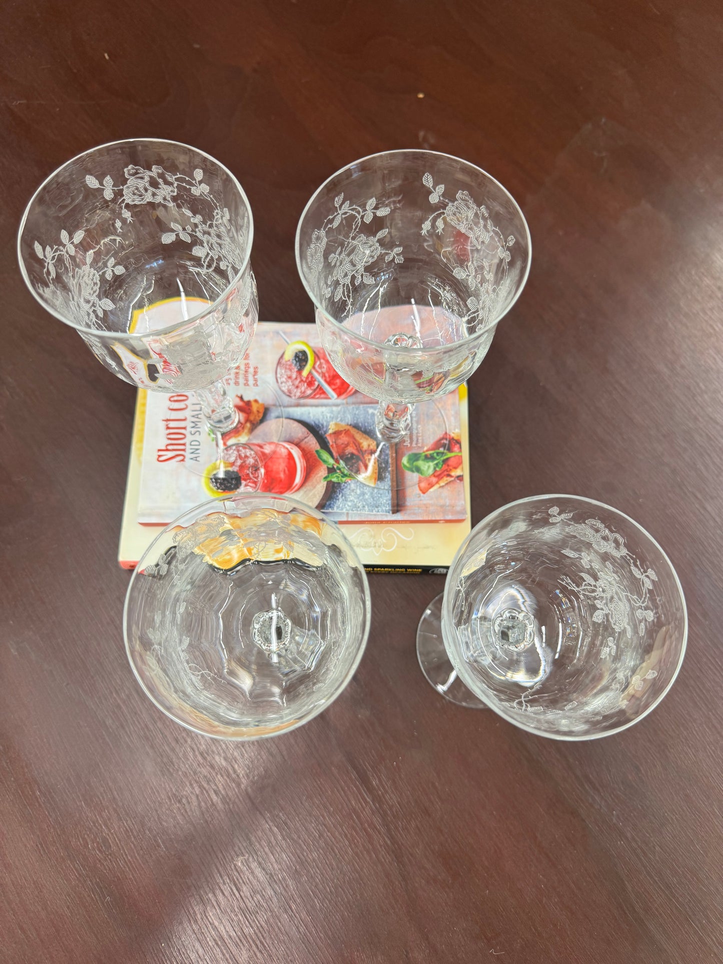 Beautiful etched glasses