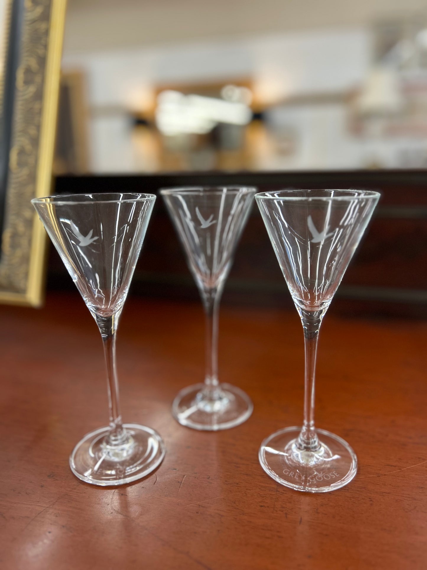 Grey Goose Etched Martini Glasses – Set of 8