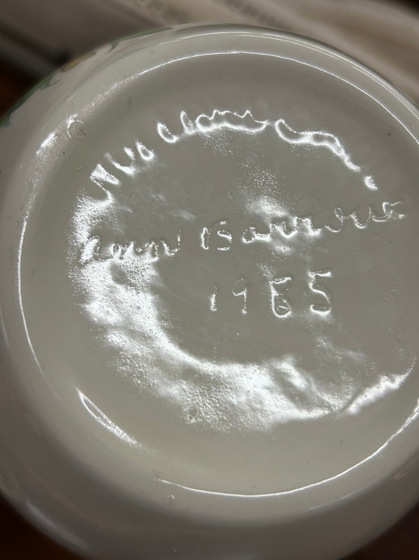 Hand-Painted Porcelain Ginger Jar
Signed & Dated 1985