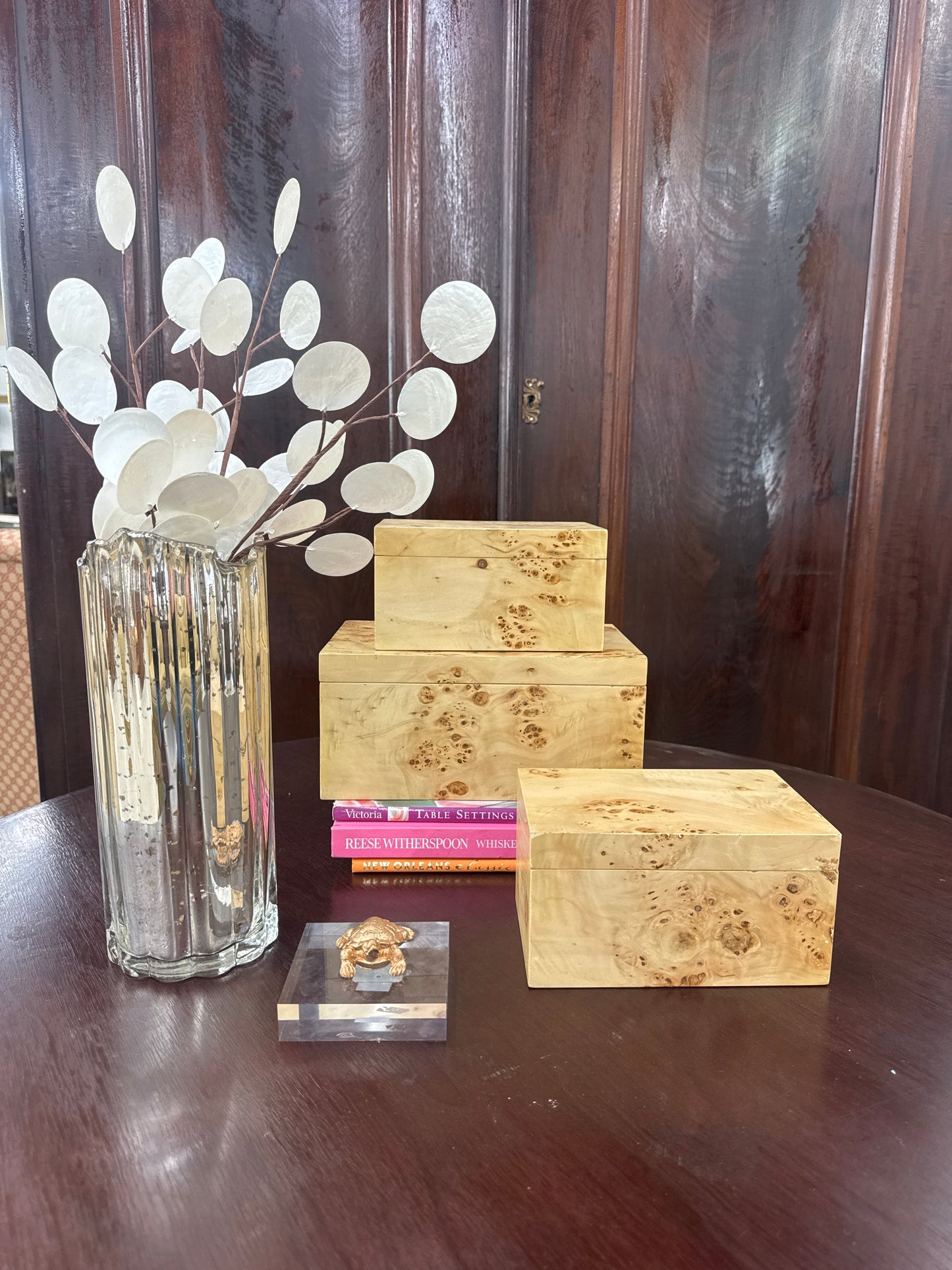Burl Wood Boxes