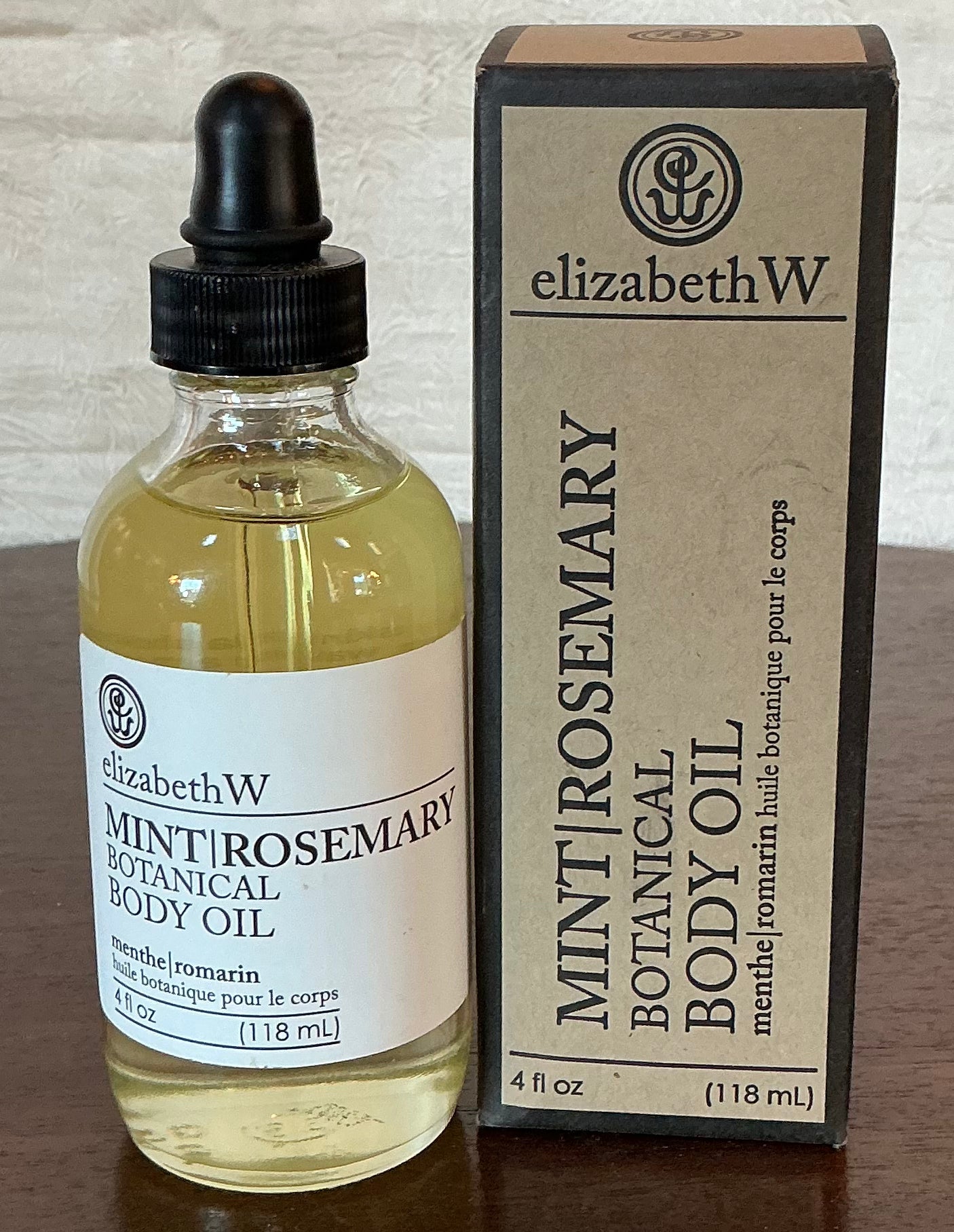 elizabethW Mint Rosemary Botanical Body Oil