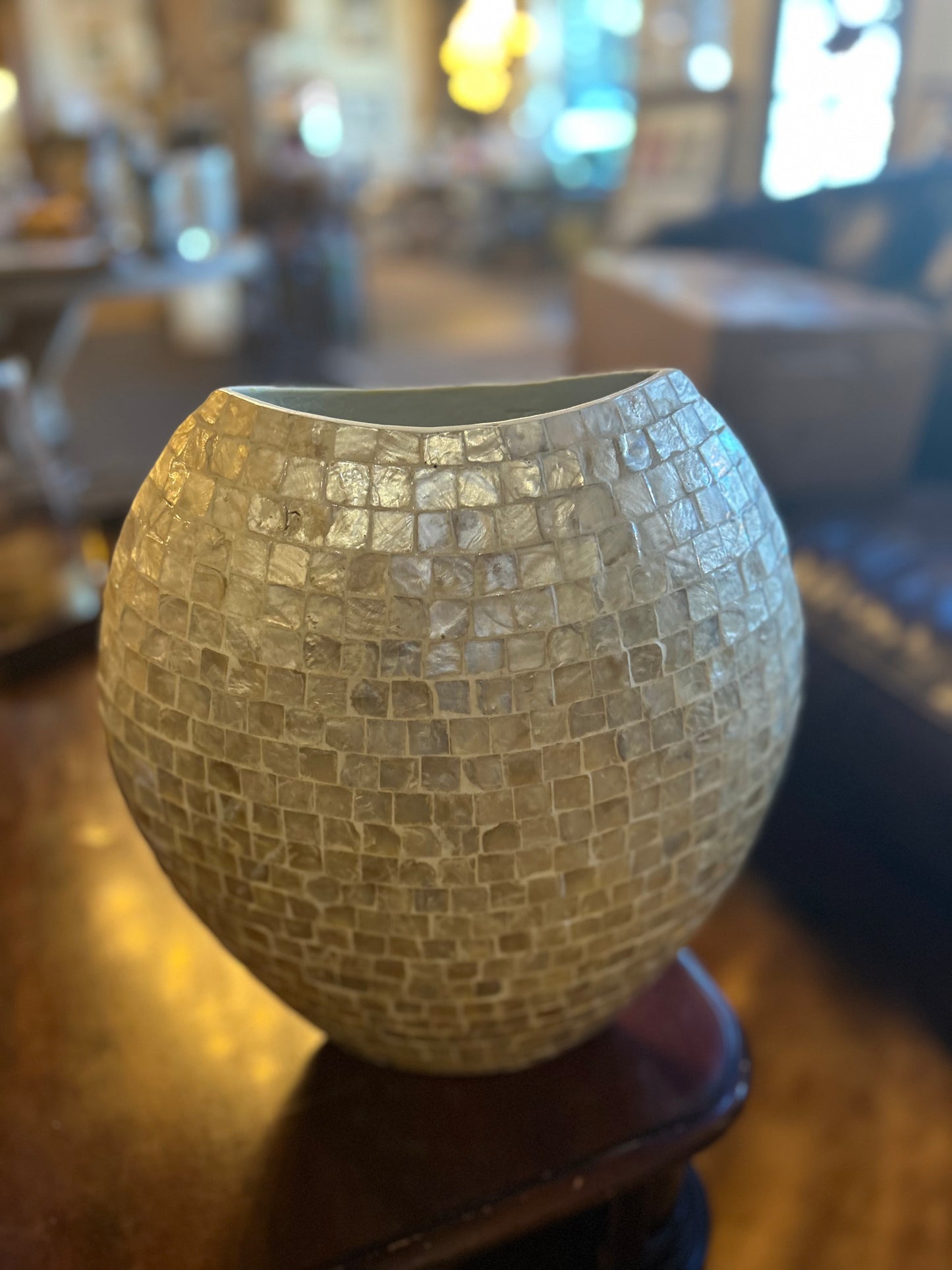 Gold Oval Vase