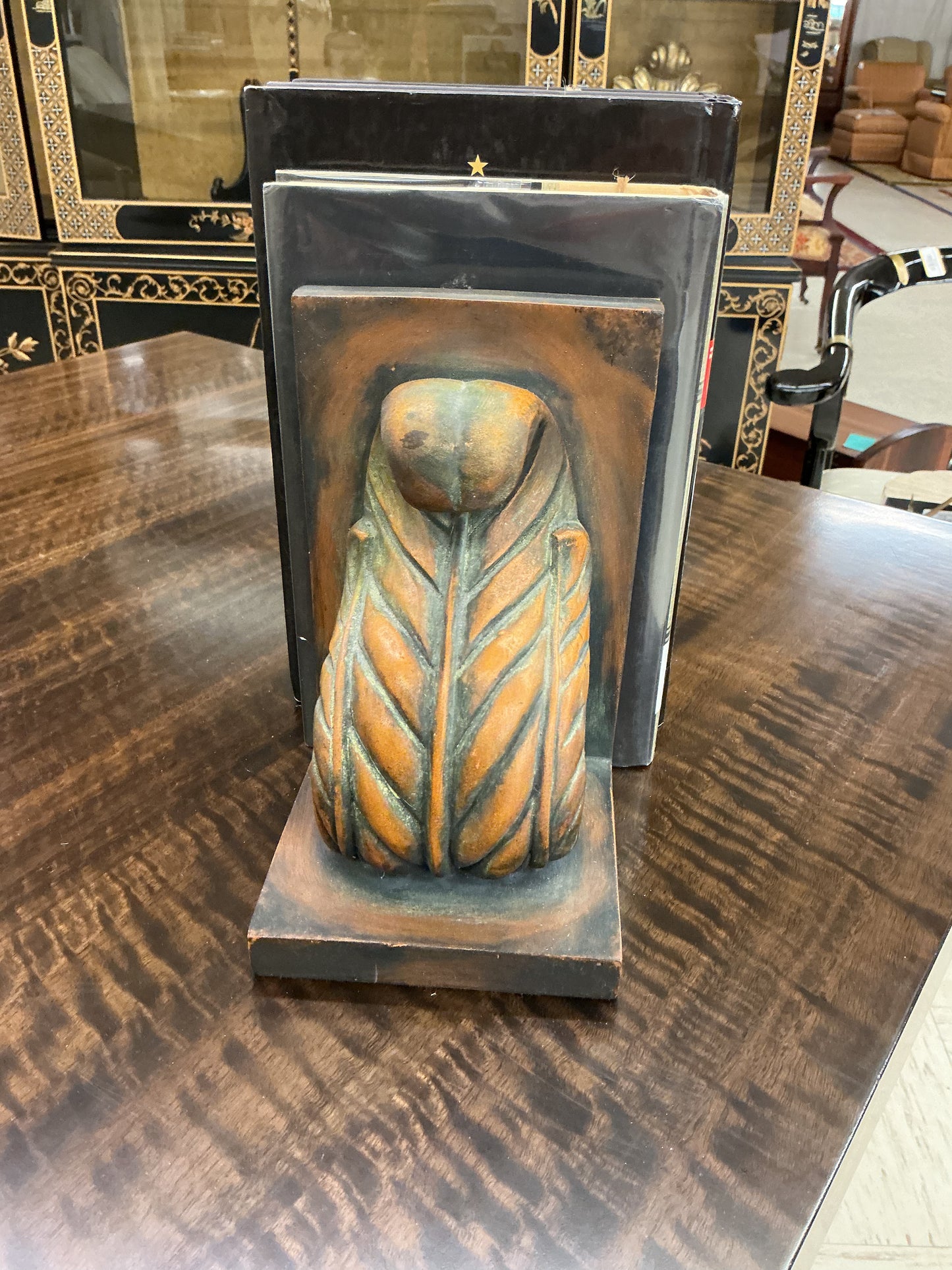 Carved Acanthus Style Bookends