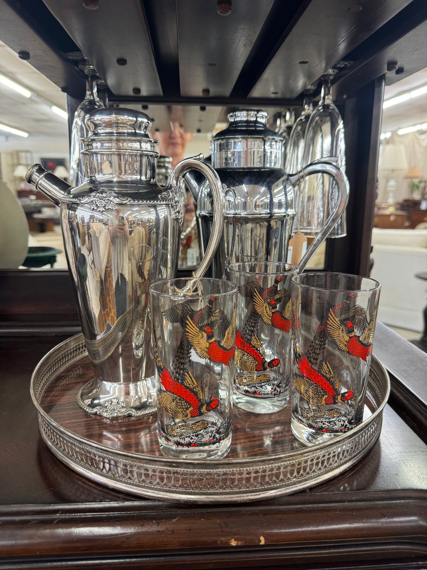 Vintage Chrome Metal Cocktail Shaker
