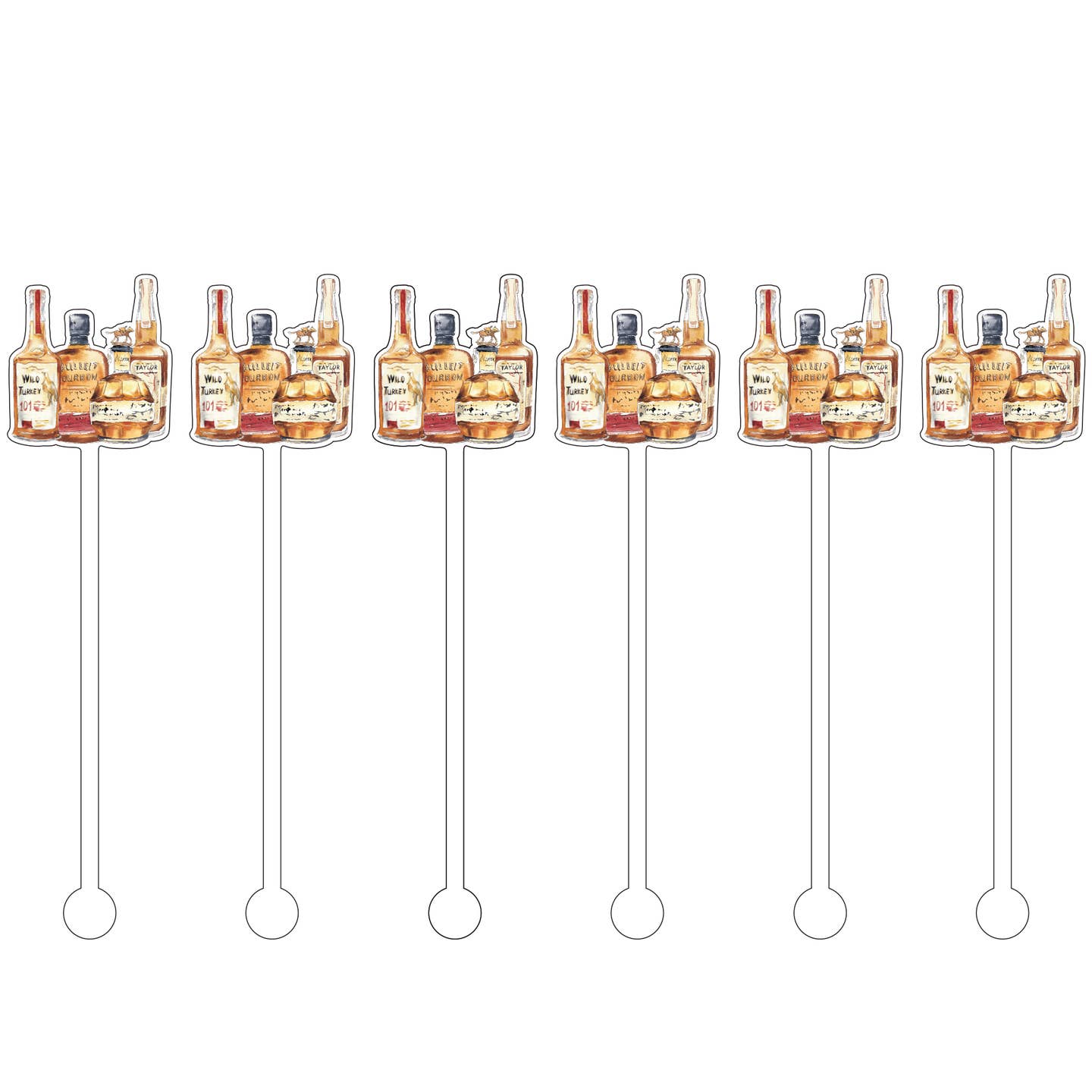 Bourbons of Kentucky Drink Stirrers- set of 2