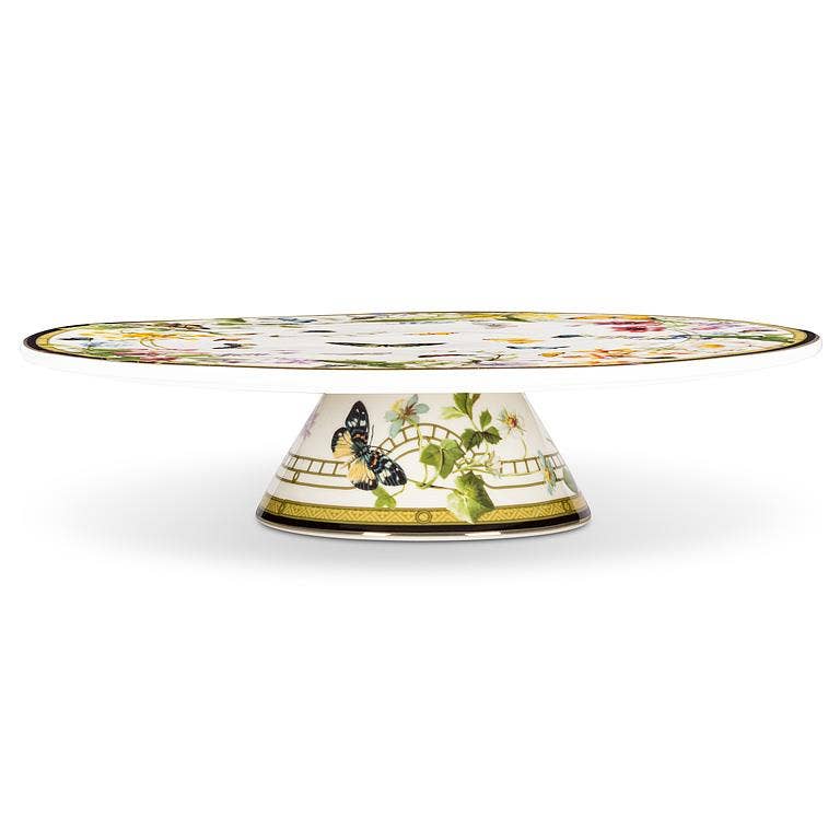 Butterfly Garden Pedestal Cake Stand-10.5"D
