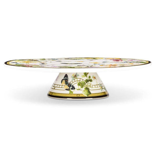 Butterfly Garden Pedestal Cake Stand-10.5"D