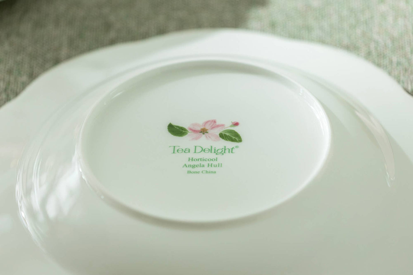Apple Blossom Geo Harmony Bone China Oval Serving Platter