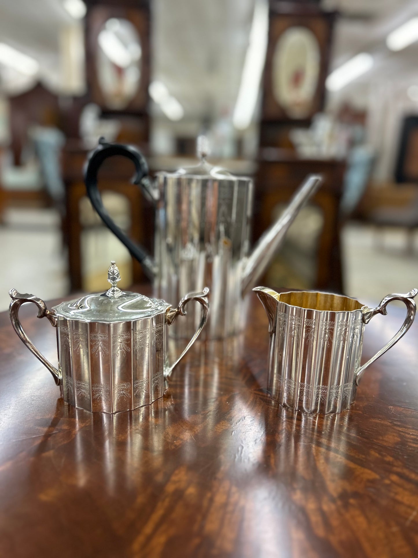 Vintage Lunt Silverplate Coffee Service – 3 Piece