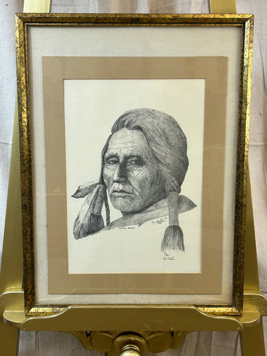“Holding Eagle” Limited Edition Print by Ken Sell (1982)