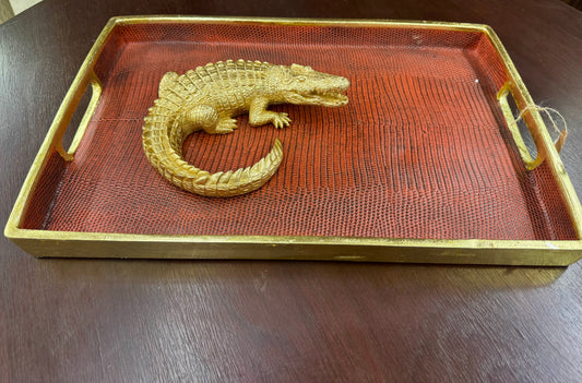 Gold Crocodile Decor