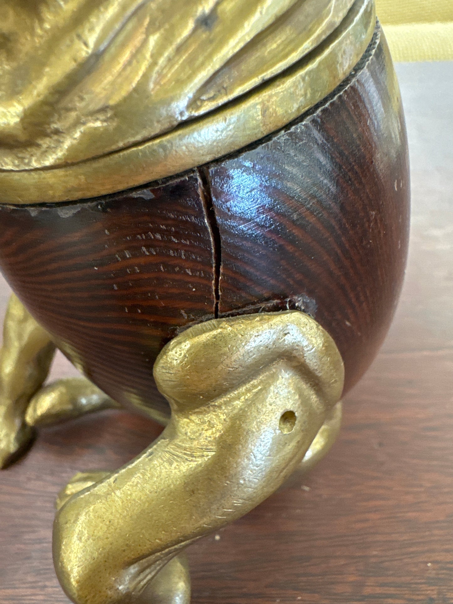Victorian style bulldog inkwell