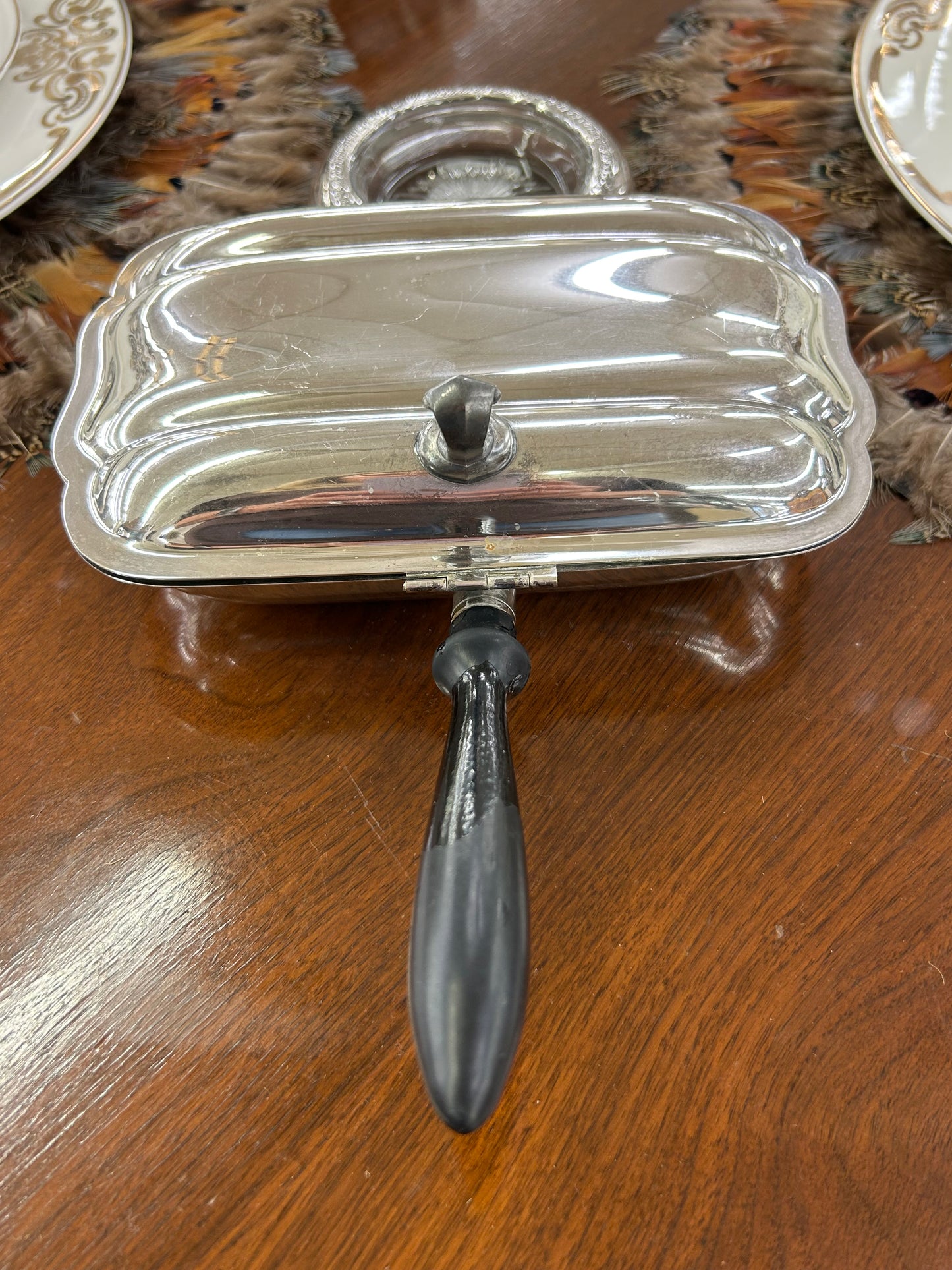 Vintage Bristol Silver Silent Butler