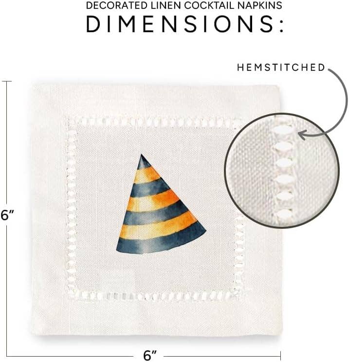 Hemstitch Napkins Celebration