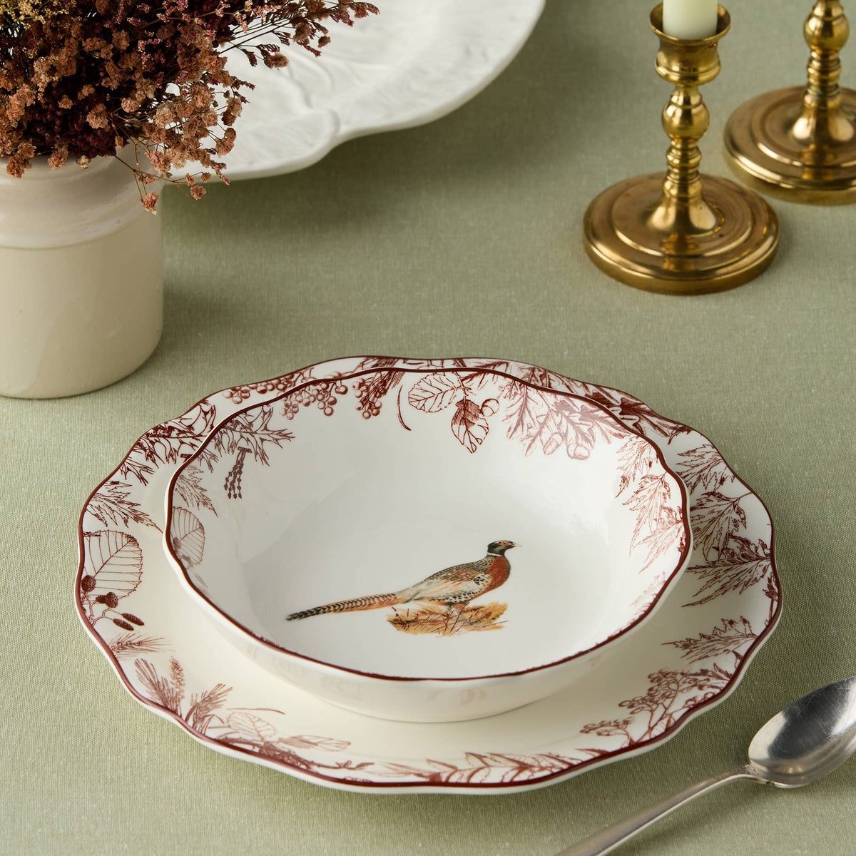 Pheasant Grove Soup Bowl 8" 4 asst