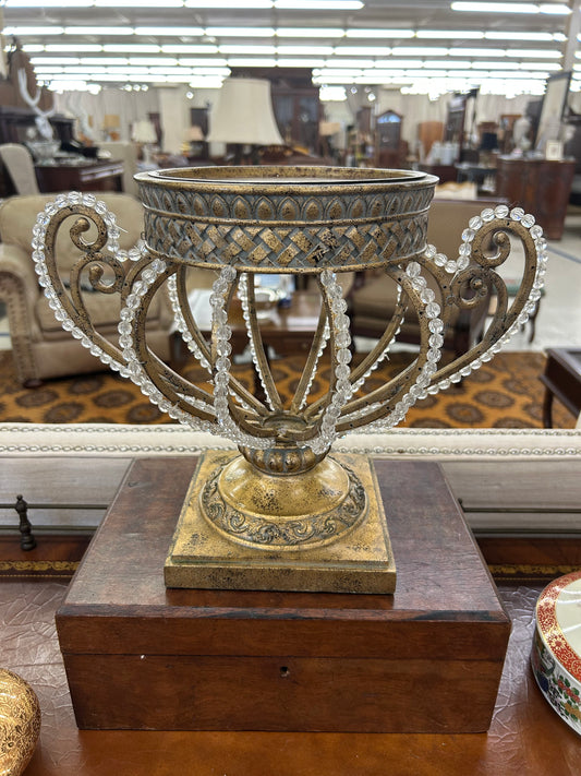 Hollywood Regency Style Beaded Pedestal