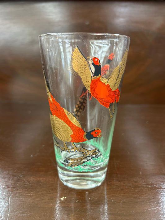 Vintage Pheasant Highball Glass