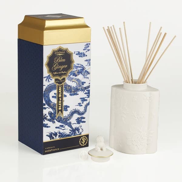 Bleu Ginger Bleu et Blanc Diffuseur