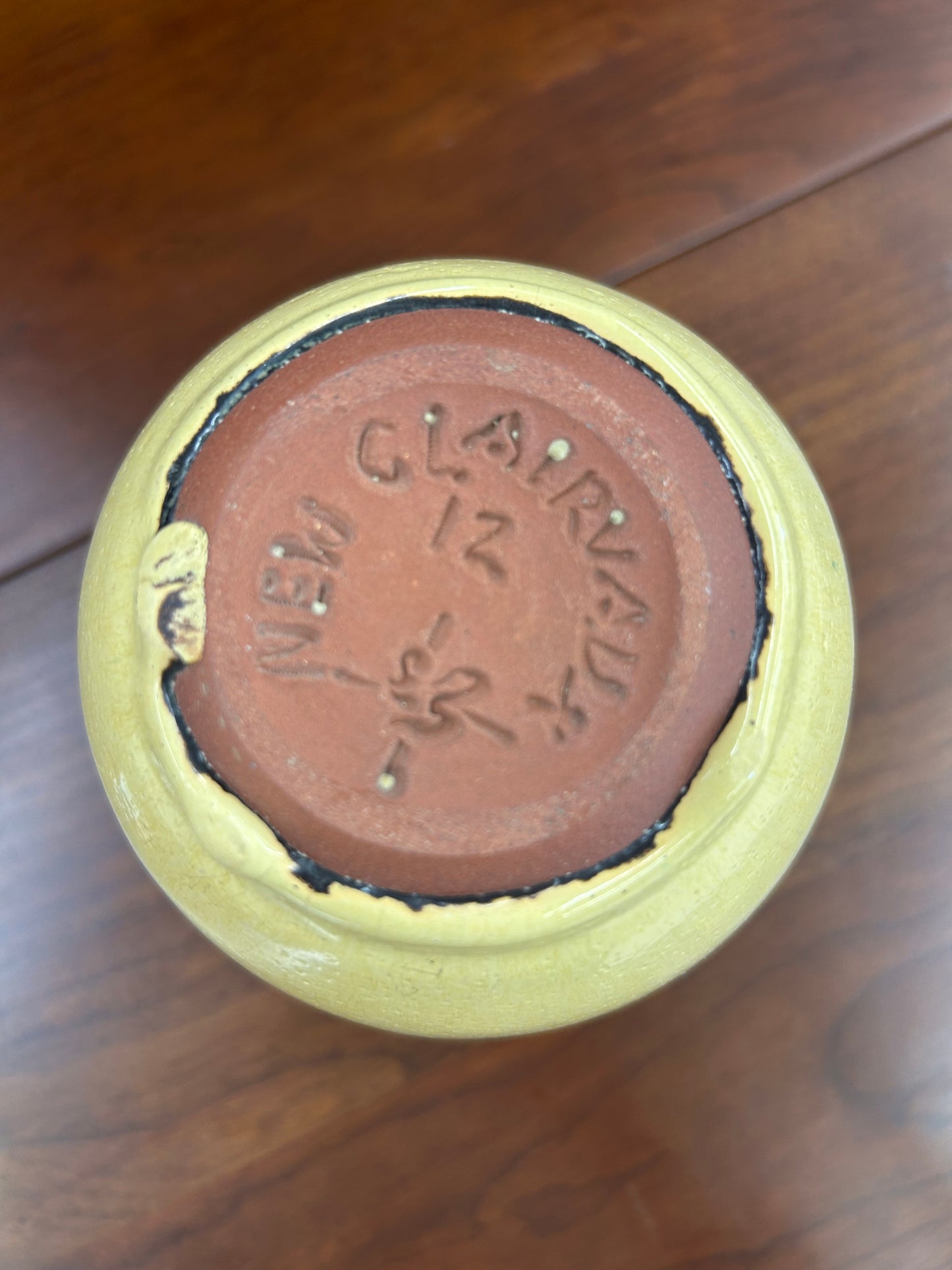 Vintage New Clairvaux pottery vase (small chip)