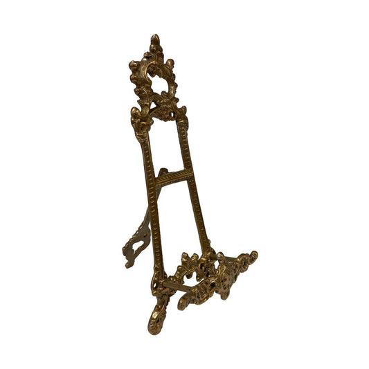 Vintage Style Solid Brass Photo-Plate Easel Stand - 2 sizes