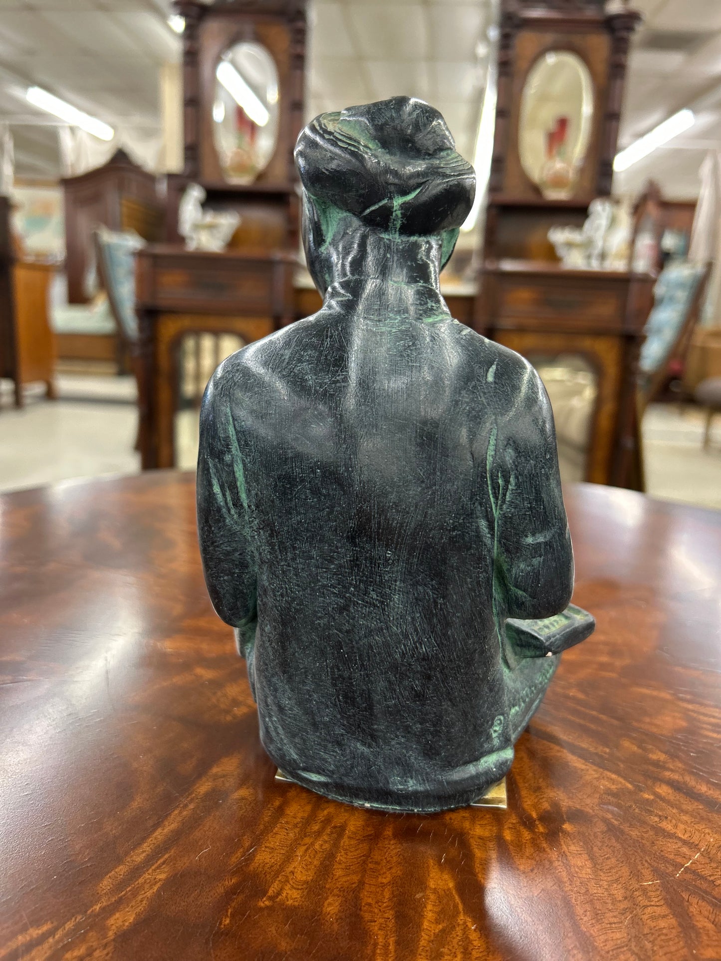 Vintage Austin Productions Seated Scholar Sculpture – 1961