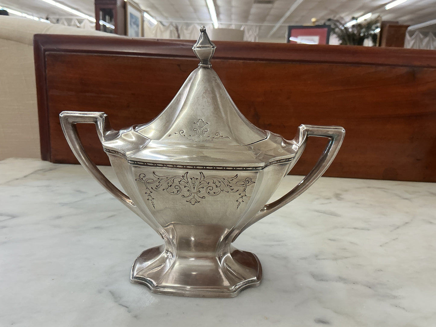 1914 Chippendale Silver Plate Tea Service