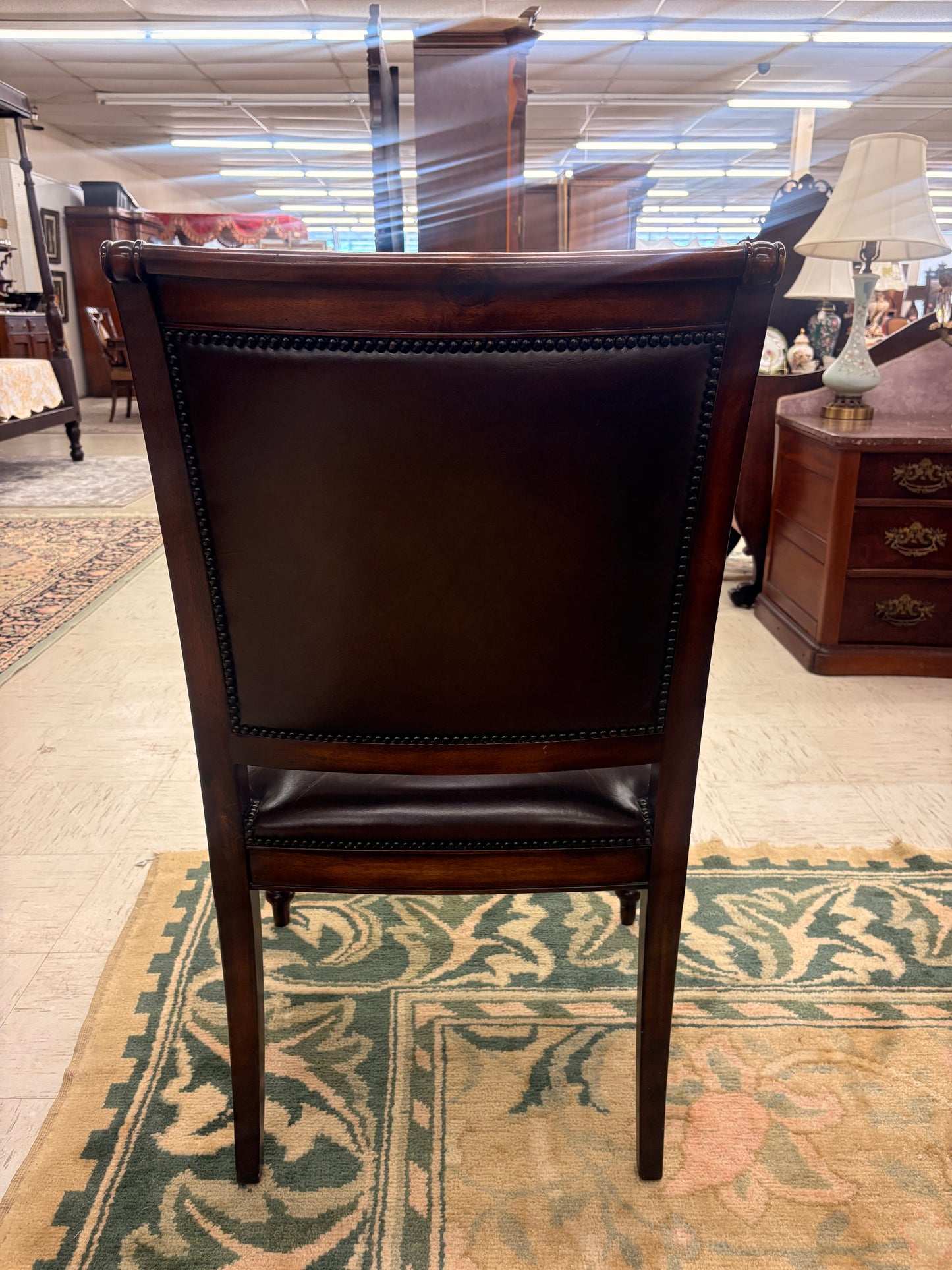 Set of 4 leather chairs