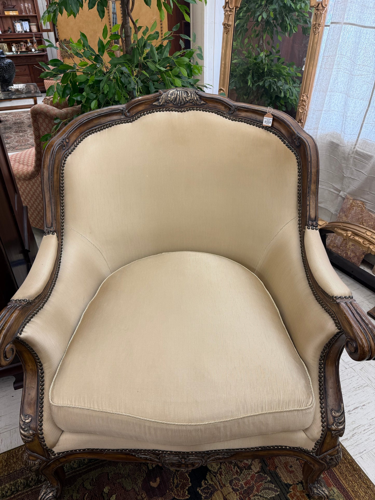 French Louis XV Style Bergère Chair
