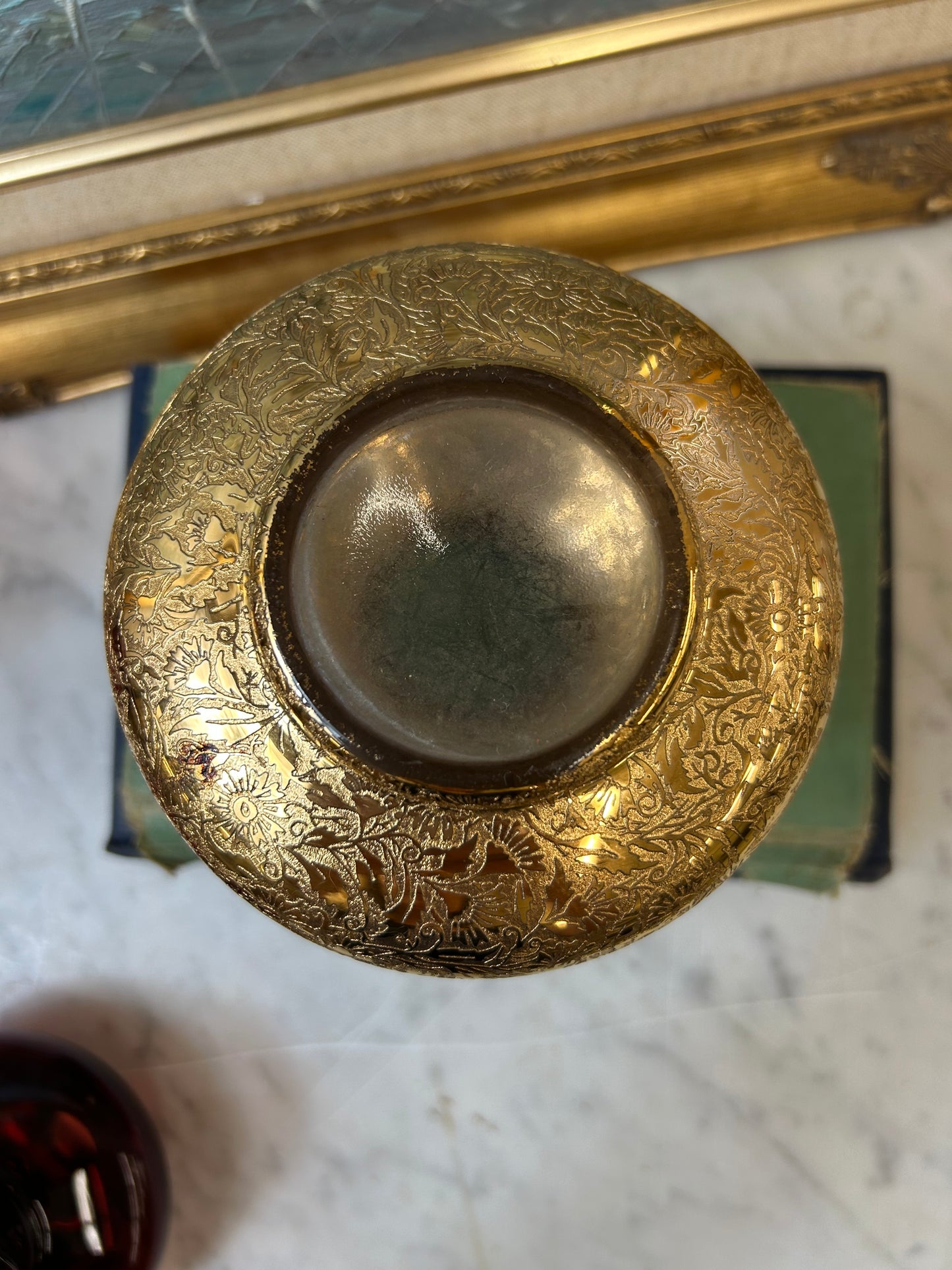 Vintage Lotus Glass Co.Vase