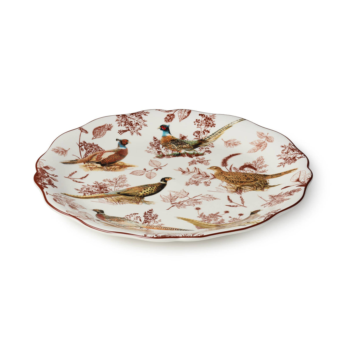 Pheasant Grove Round Platter 13"