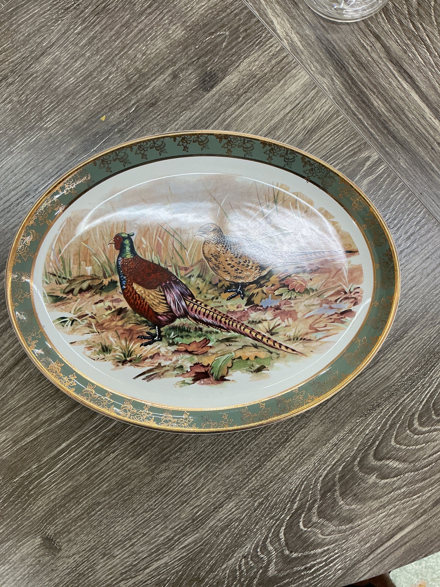 Oval Pheasant Platter