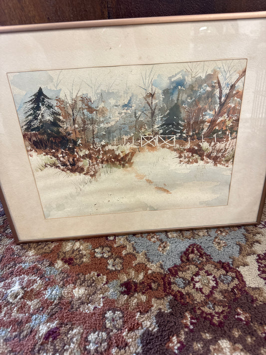 Original Watercolor landscape