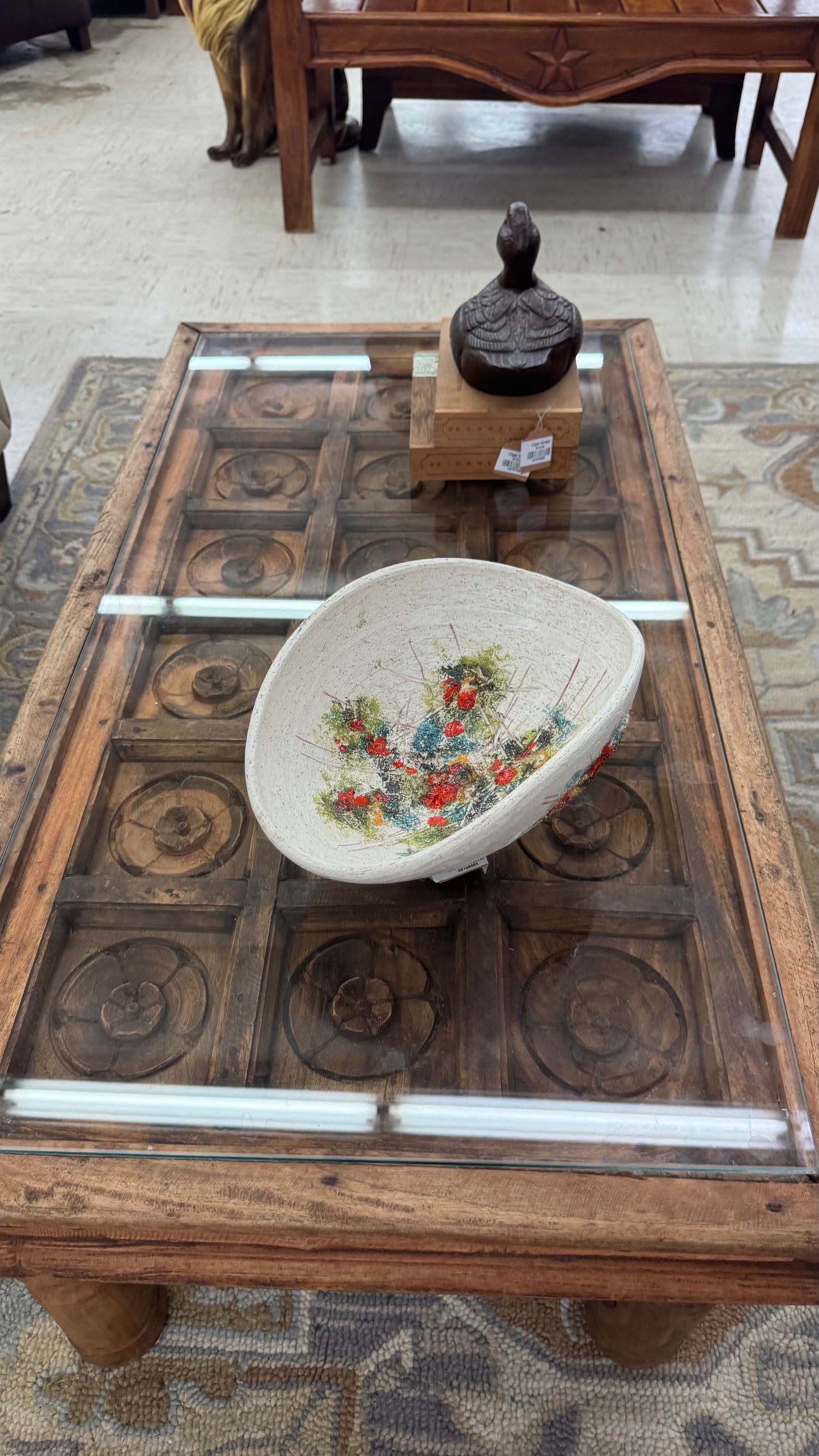 Vintage Mid-Century Atomic Art Pottery Bowl (1953)
