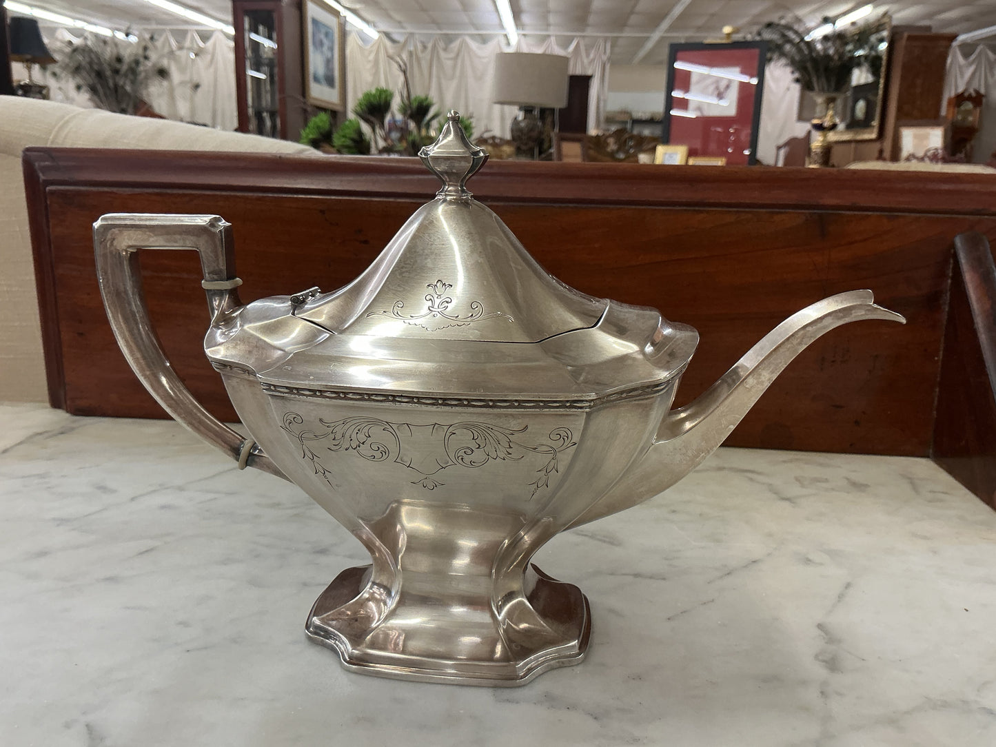 1914 Chippendale Silver Plate Tea Service