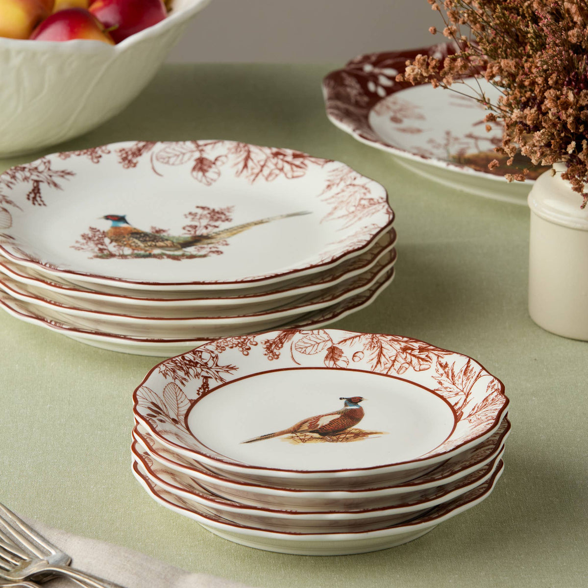 Pheasant Grove Salad Plate 8.5" 4 asst