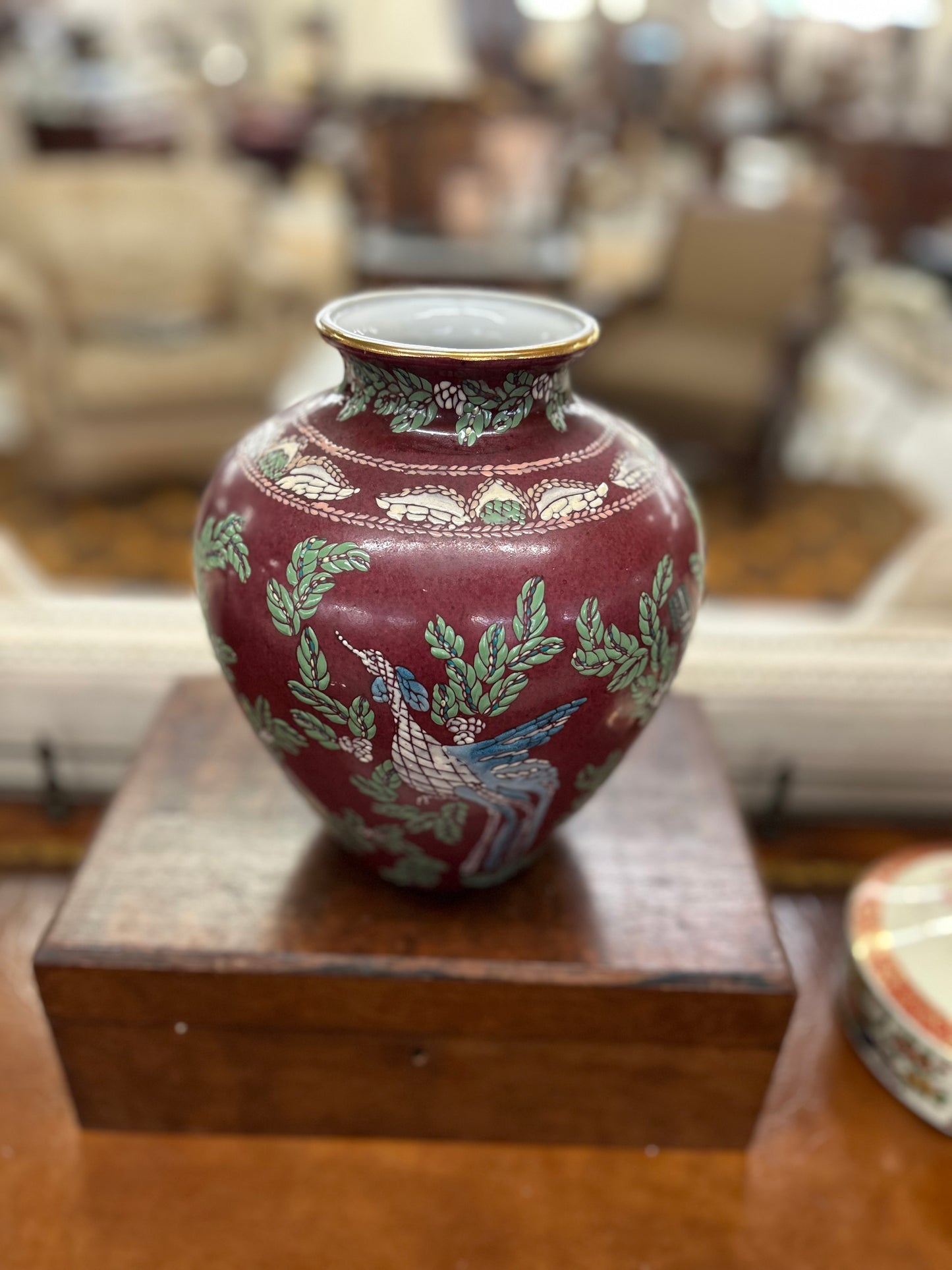Andrea by Sadek Chinoiserie Style Vase