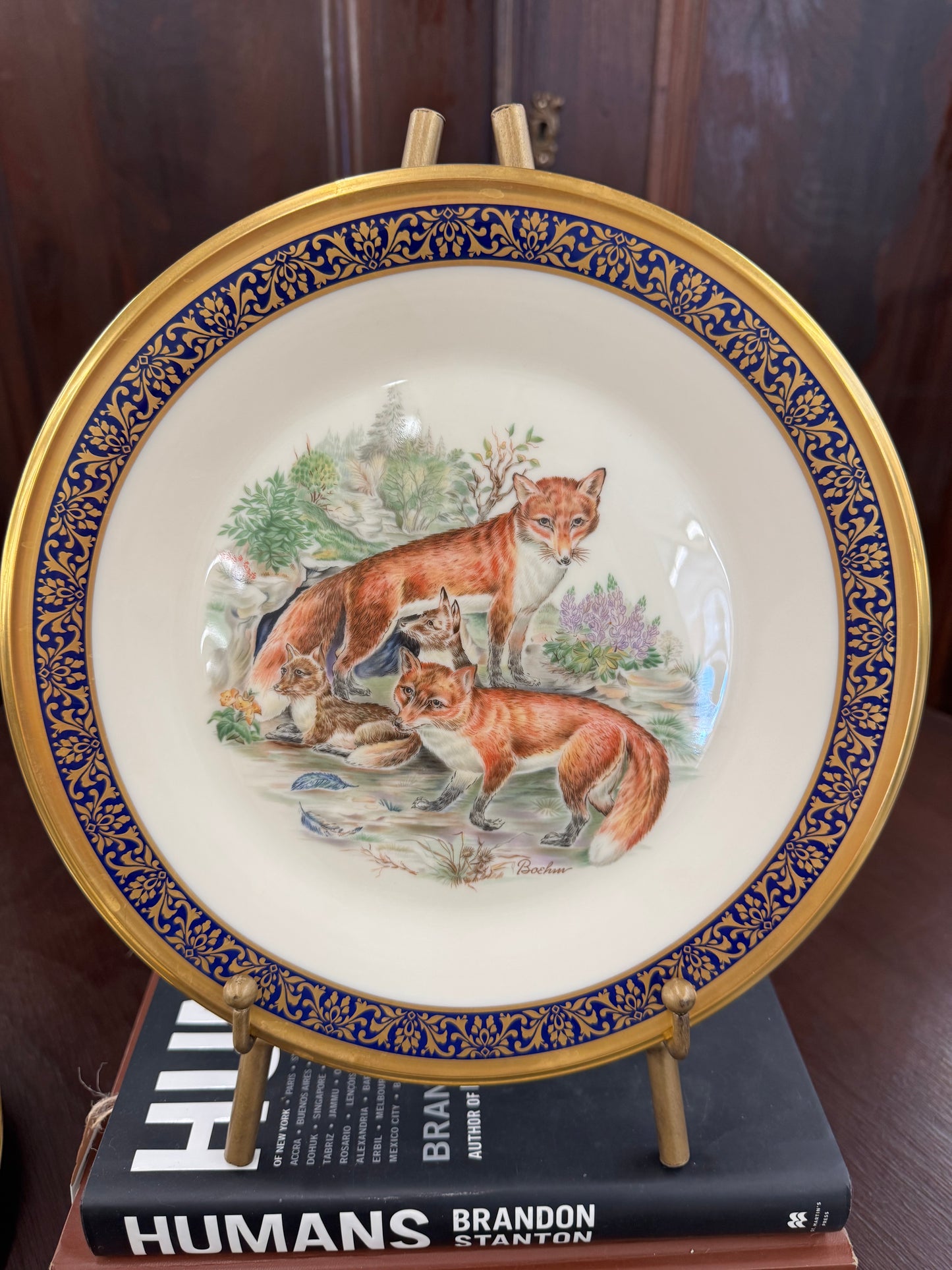 Vintage Lenox Woodland Wildlife platea (sold individually)