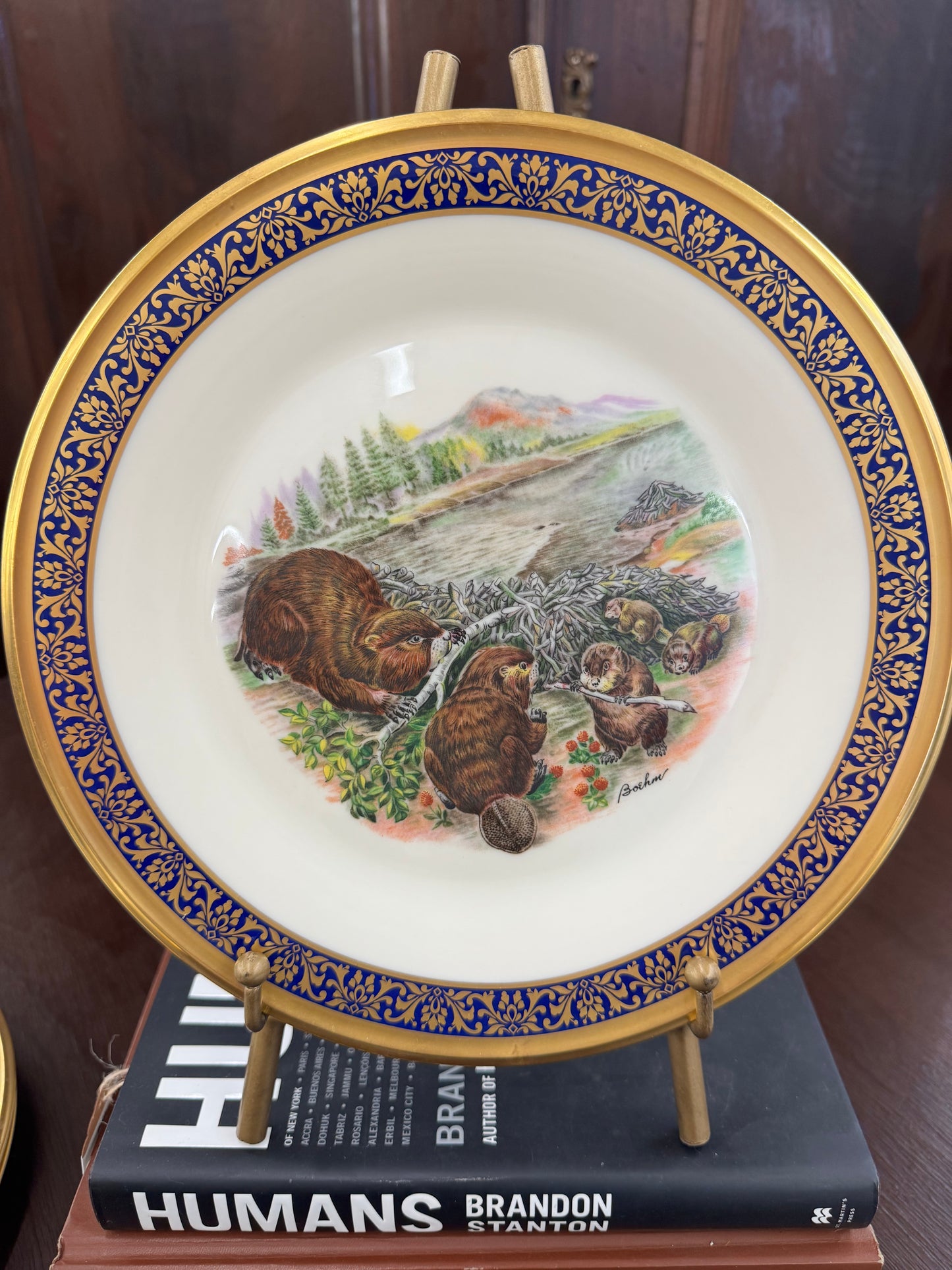 Vintage Lenox Woodland Wildlife platea (sold individually)