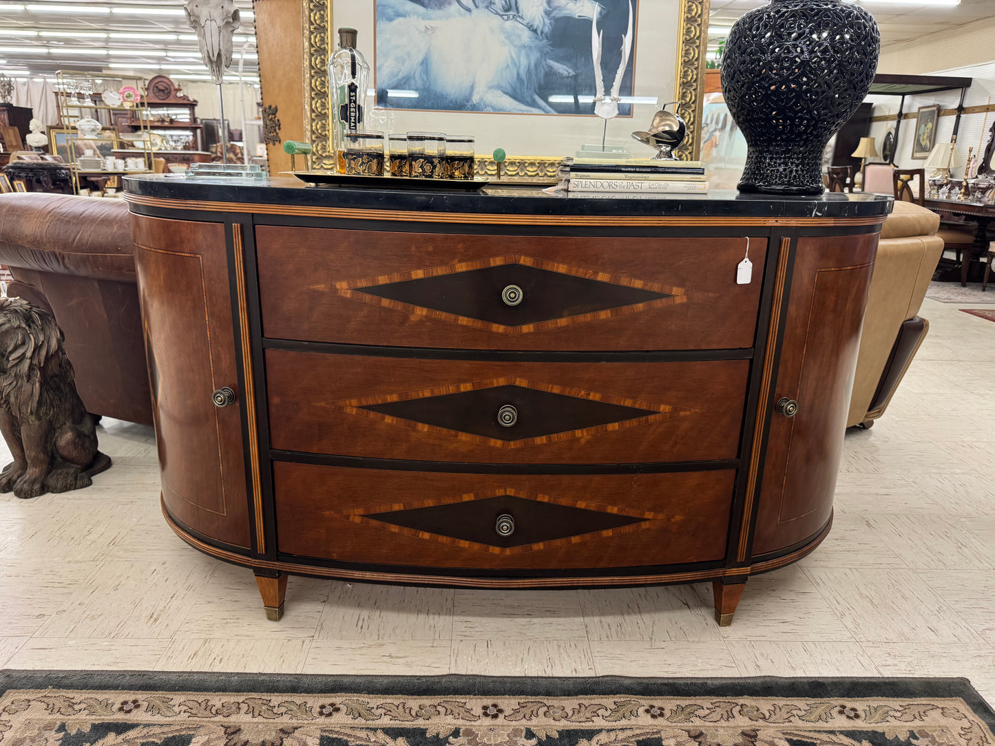 Henredon for Ralph Lauren Marble-Top Credenza