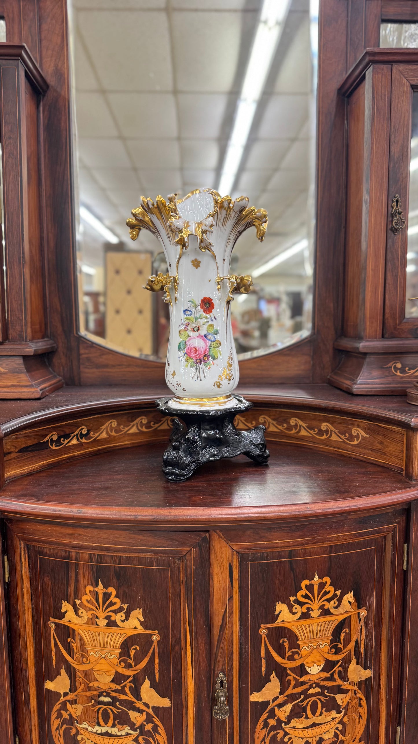 Hand painted Antique porcelain vase
