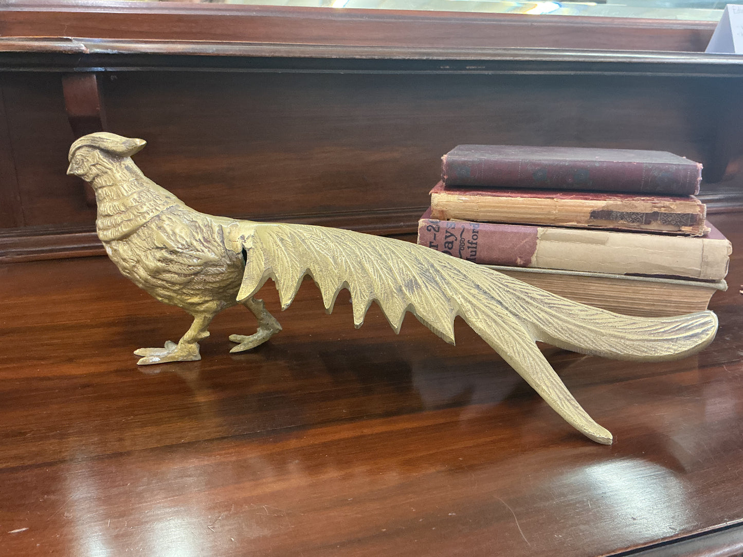 Vintage Brass Pheasant Figurine