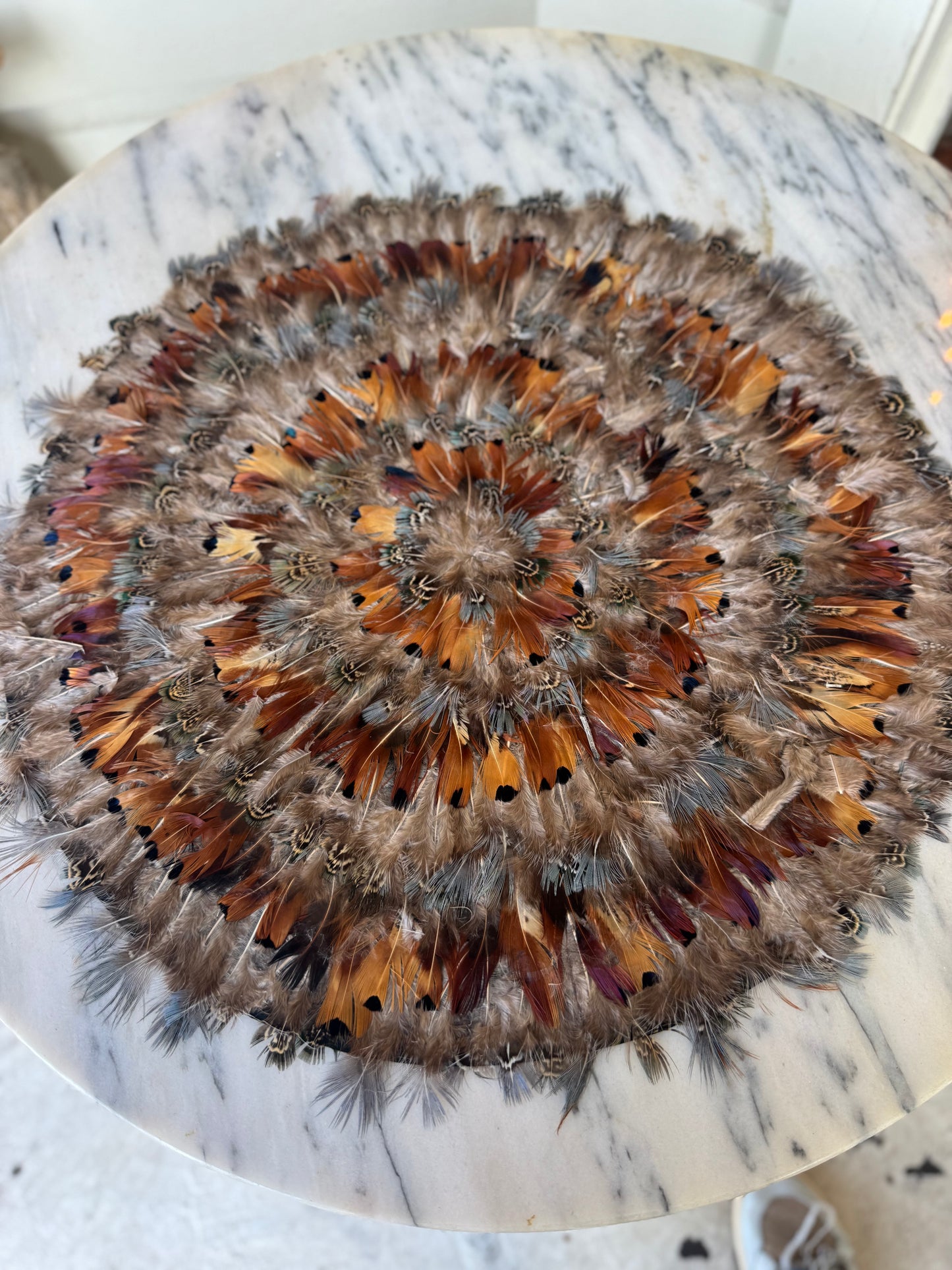 Pheasant feather place mats
