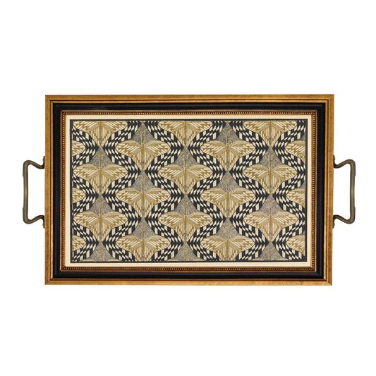 Vintage Art Deco Golden Butterfly Decorative Tray