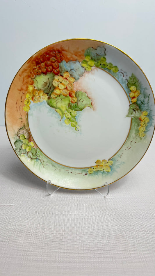 8” handpainted plate