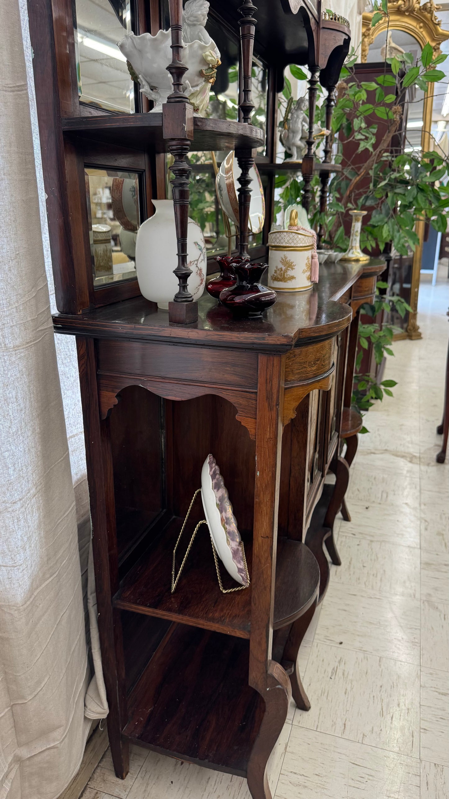 Rosewood Edwardian Étagère