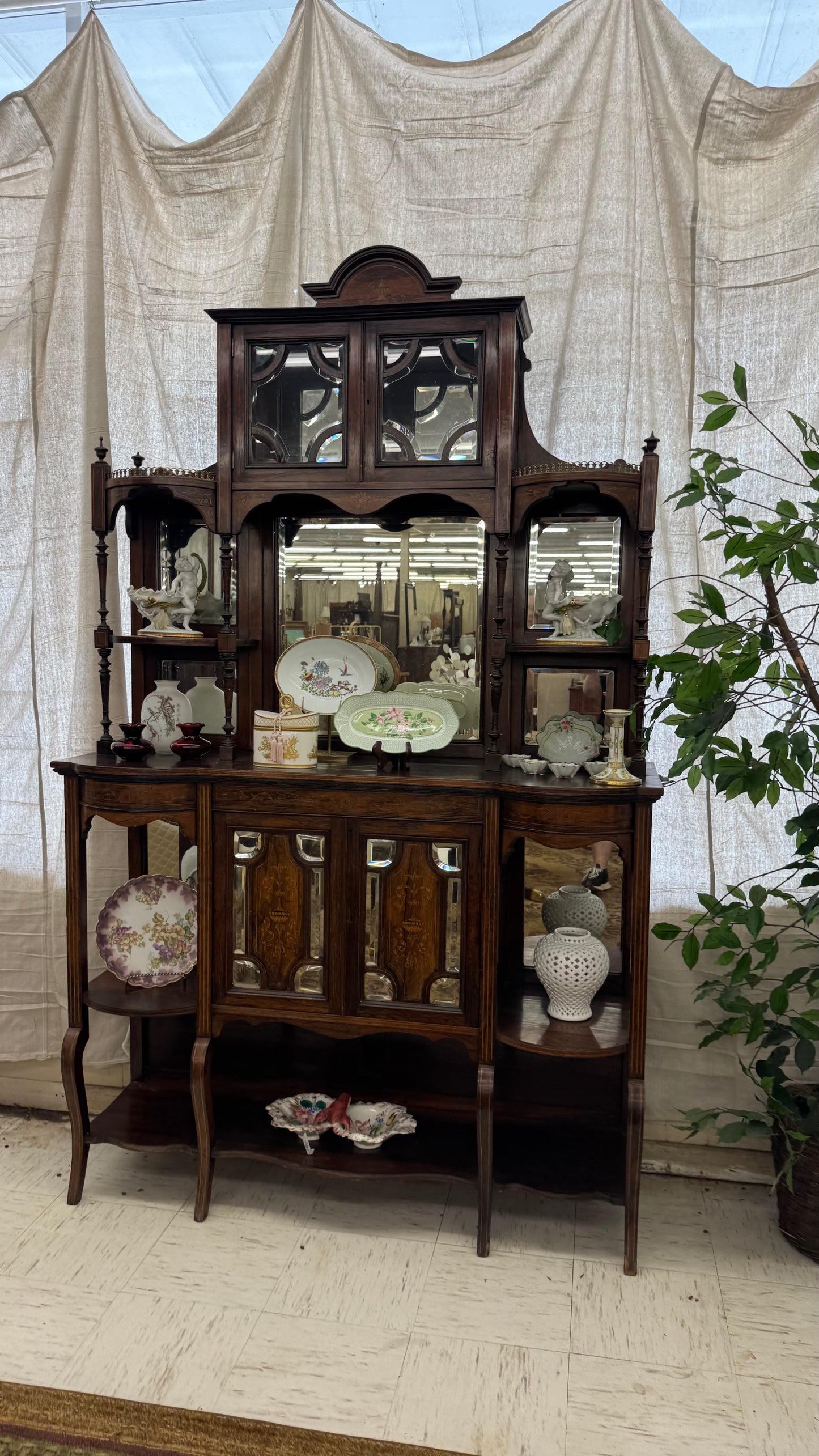 Rosewood Edwardian Étagère