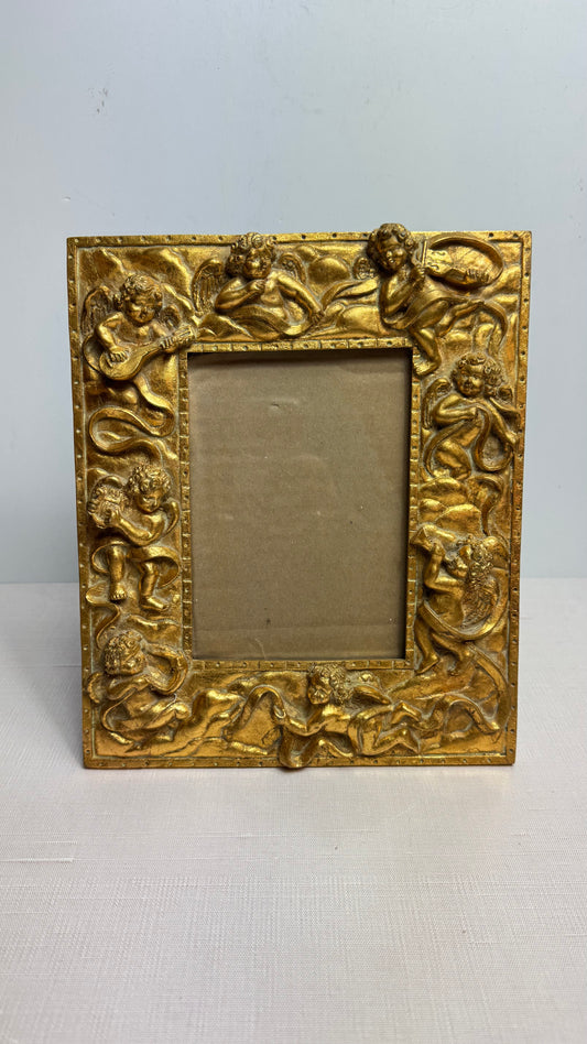 Angel Gold Tone Frame