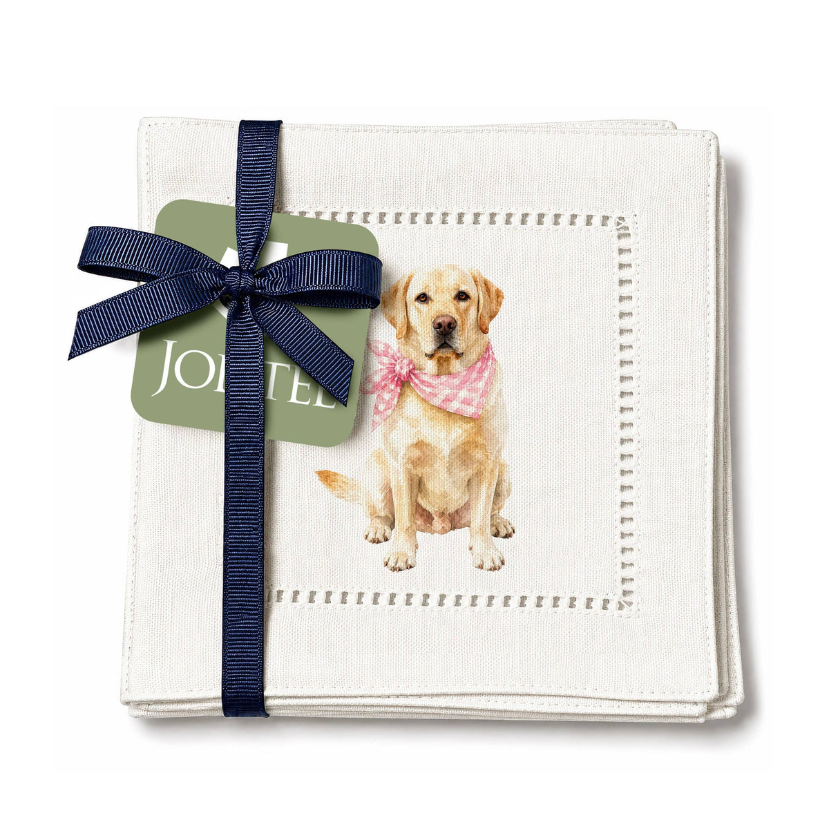 Pet Story Labrador Retriever Hemstitch Napkins