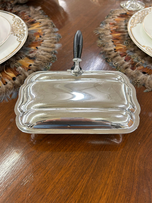 Vintage Bristol Silver Silent Butler